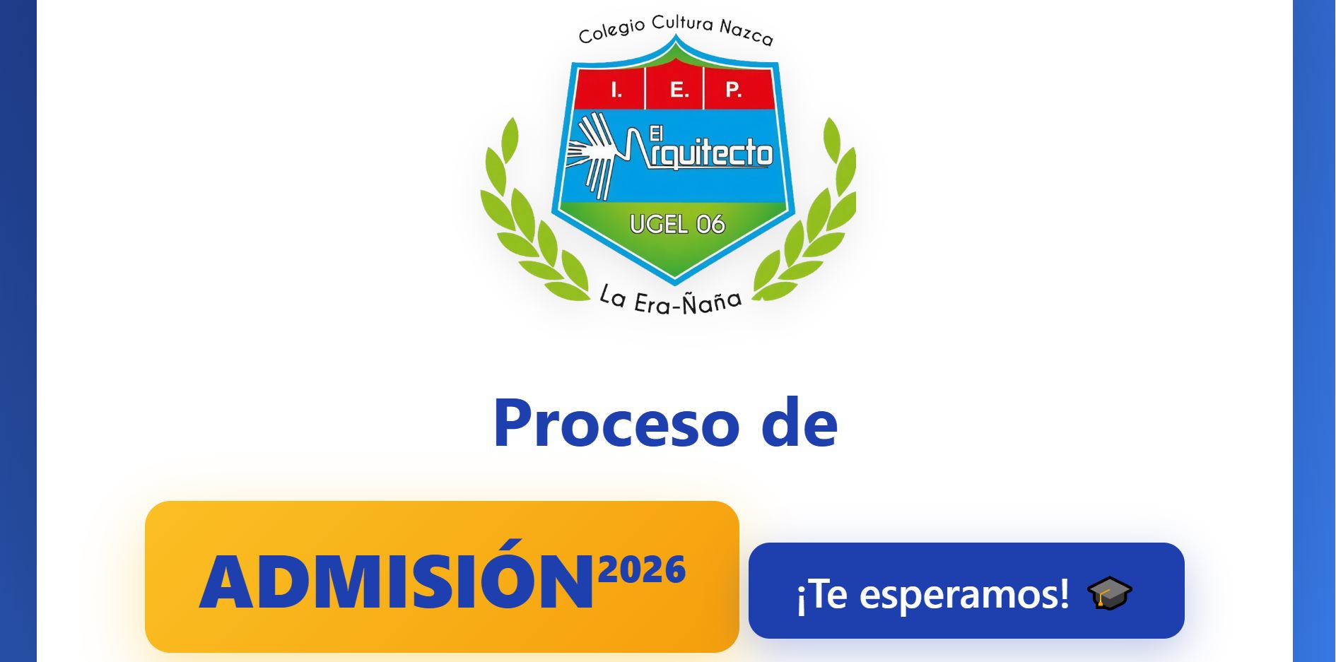 Proceso de admisión